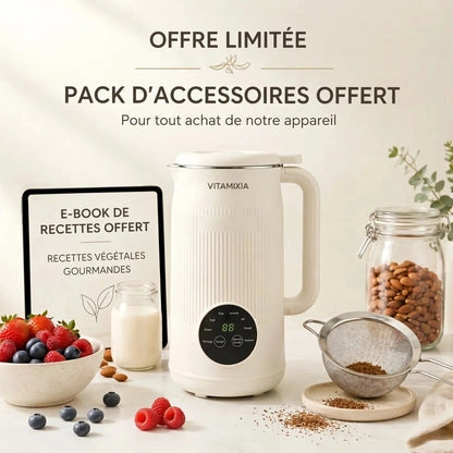 Vitamixia — Du Lait Végétal Maison, Une Texture Parfaite et onctueuse