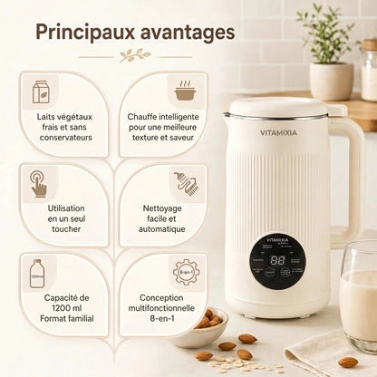 Vitamixia — Du Lait Végétal Maison, Une Texture Parfaite et onctueuse