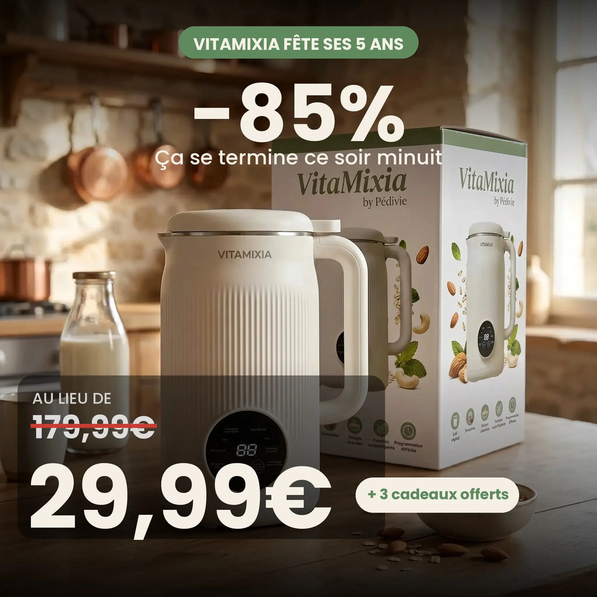 Vitamixia — Du Lait Végétal Maison, Une Texture Parfaite et onctueuse